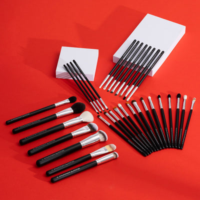 Set 33 pensule profesionale Splendor Complete PRO par sintetic / capra / ponei + borseta