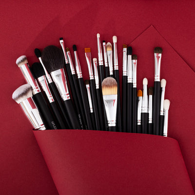 Set 25 pensule profesionale Splendor All You Need par fibre moi sintetice / capra / ponei + borseta