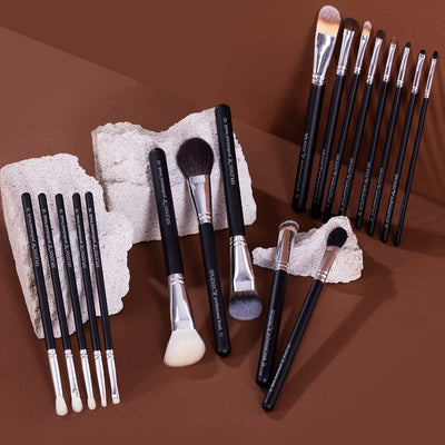 Set 18 pensule profesionale Splendor Complete par fibre moi sintetice / capra / ponei + borseta