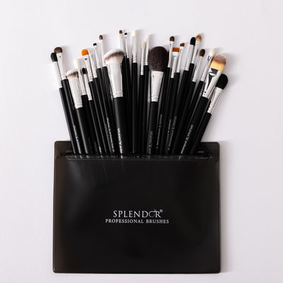 Set 25 pensule profesionale Splendor All You Need par fibre moi sintetice / capra / ponei + borseta