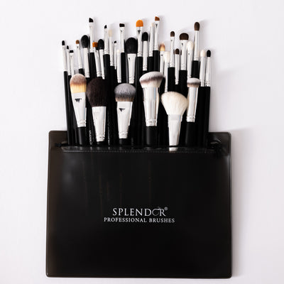 Set 33 pensule profesionale Splendor Complete PRO par sintetic / capra / ponei + borseta