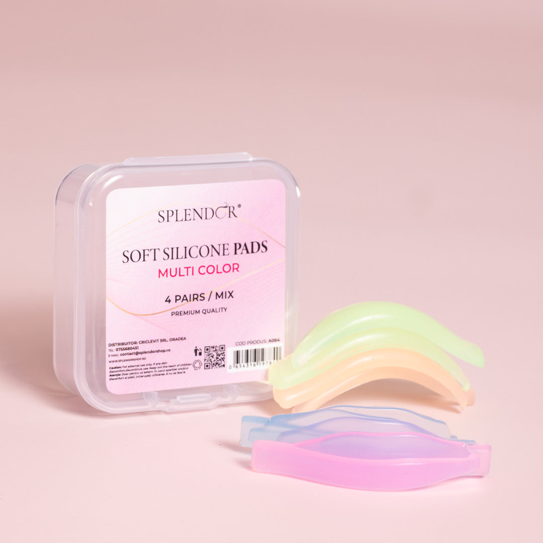 Paduri Splendor Soft pentru laminarea genelor silicon 4 perechi marime MIX