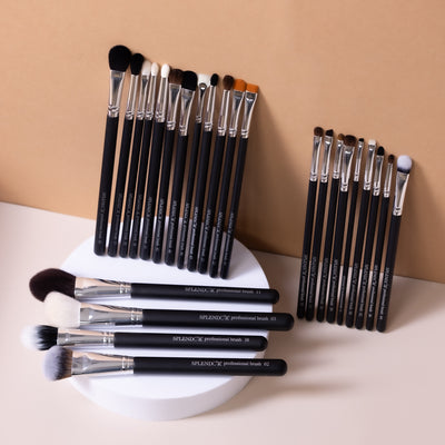 Set 25 pensule profesionale Splendor par fibre moi sintetice/ capra / ponei + borseta