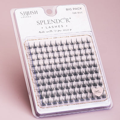 Big Pack Gene false smocuri matase Stylish MIX curbura C 120 buc - Russian Style