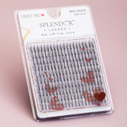 Big Pack Gene false smocuri matase Sweet Like Love curbura C 200 buc