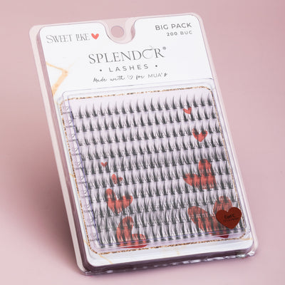 Big Pack Gene false smocuri matase Sweet Like Love curbura C 200 buc