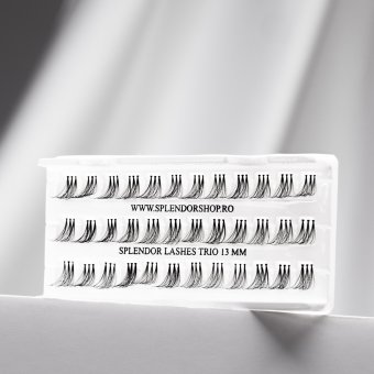 Gene false smocuri Splendor Lashes Trio 13 mm 36 buc