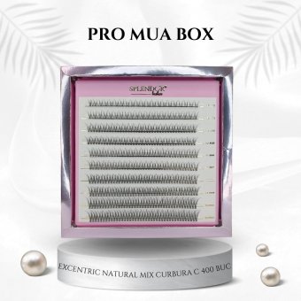 PRO MUA BOX Excentric Natural 400 buc MIX curbura C