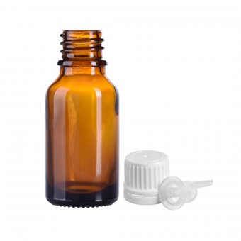 Recipient sticla ambra cu picurator 30 ml