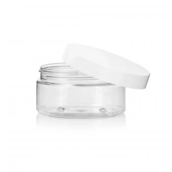 Recipient transparent rotund pentru produse 30 ml