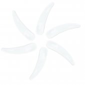 Spatule cosmetice pentru creme si masti alb 10 buc / set