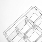 Suport acrilic pentru rujuri si tinturi – 18 compartimente, transparent