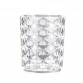 Suport pentru pensule machiaj – argintiu, design modern